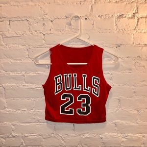 bulls crop jersey